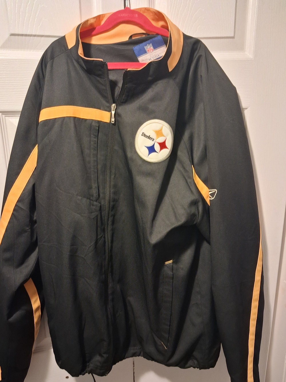 Pittsburgh Steelers Black and Gold Full-Zip Windbreaker Jacket
